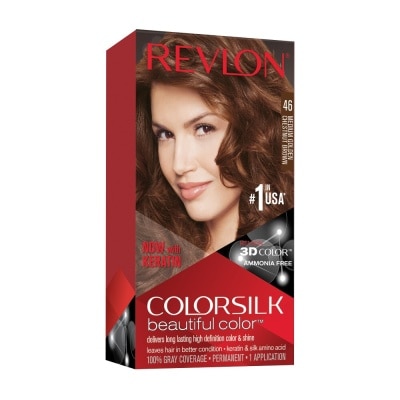 REVLON Colorsilk Beautiful Color Medium Golden Chestnut Brown 46