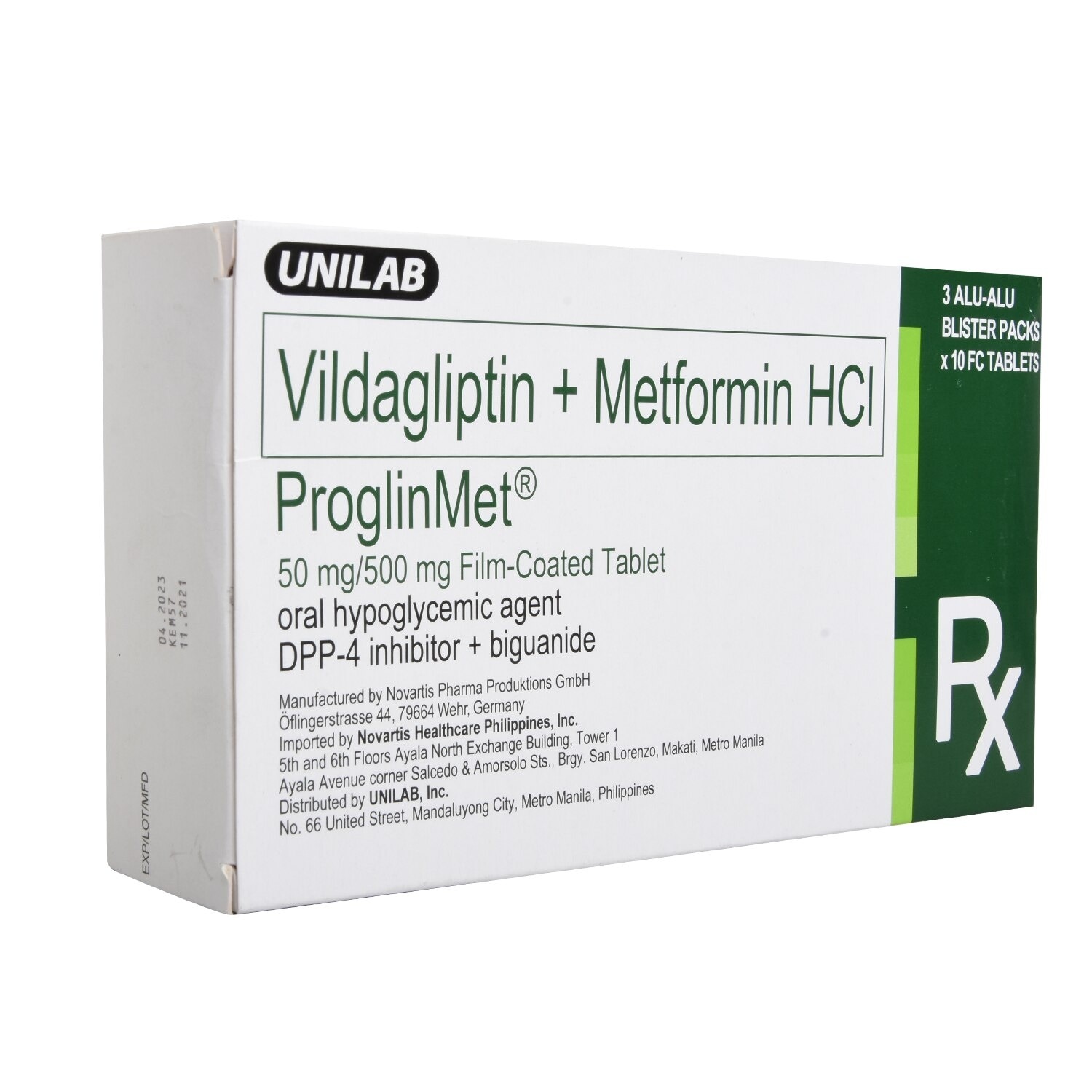 Vildagliptin + Metformin 50mg/500mg 1 Tablet [PRESCRIPTION REQUIRED]