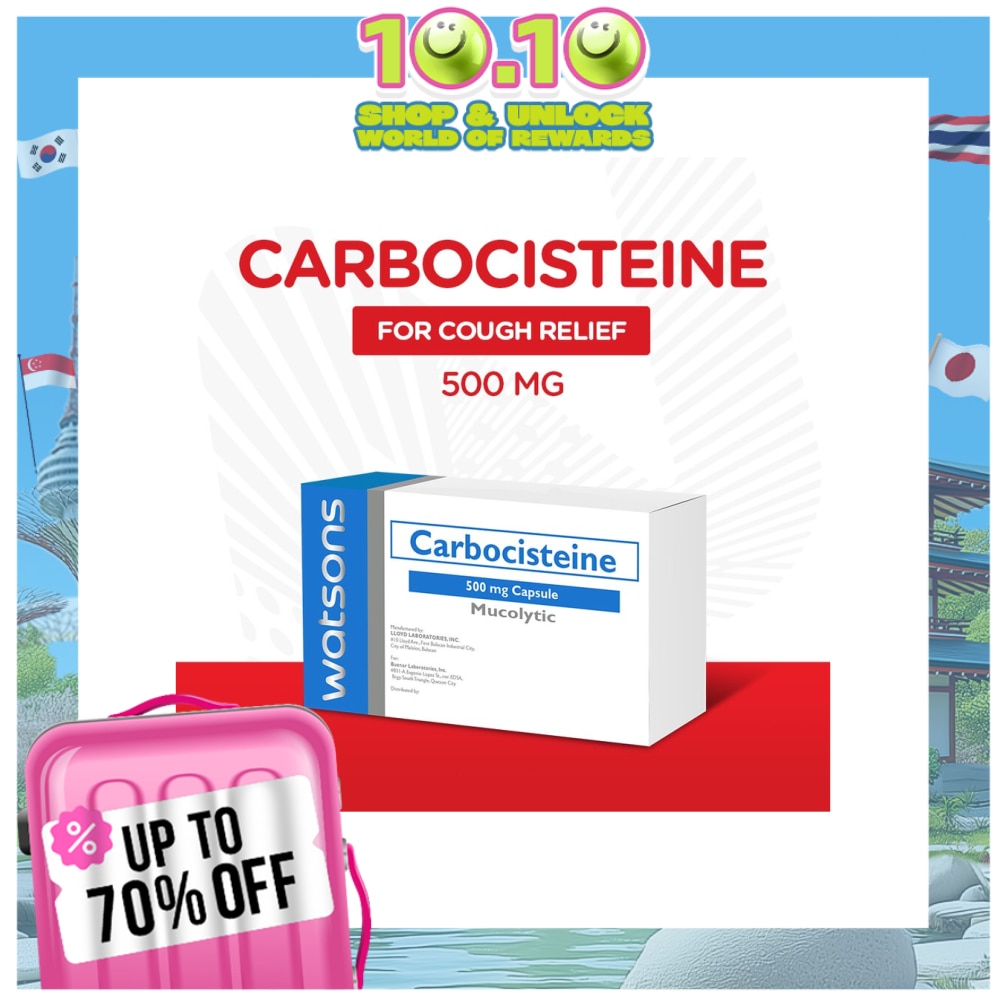 WATSONS GENERICS Carbocisteine 500mg Capsule Sold Per Piece