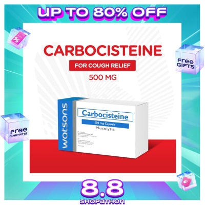 WATSONS GENERICS Carbocisteine 500mg Capsule 1 Capsule