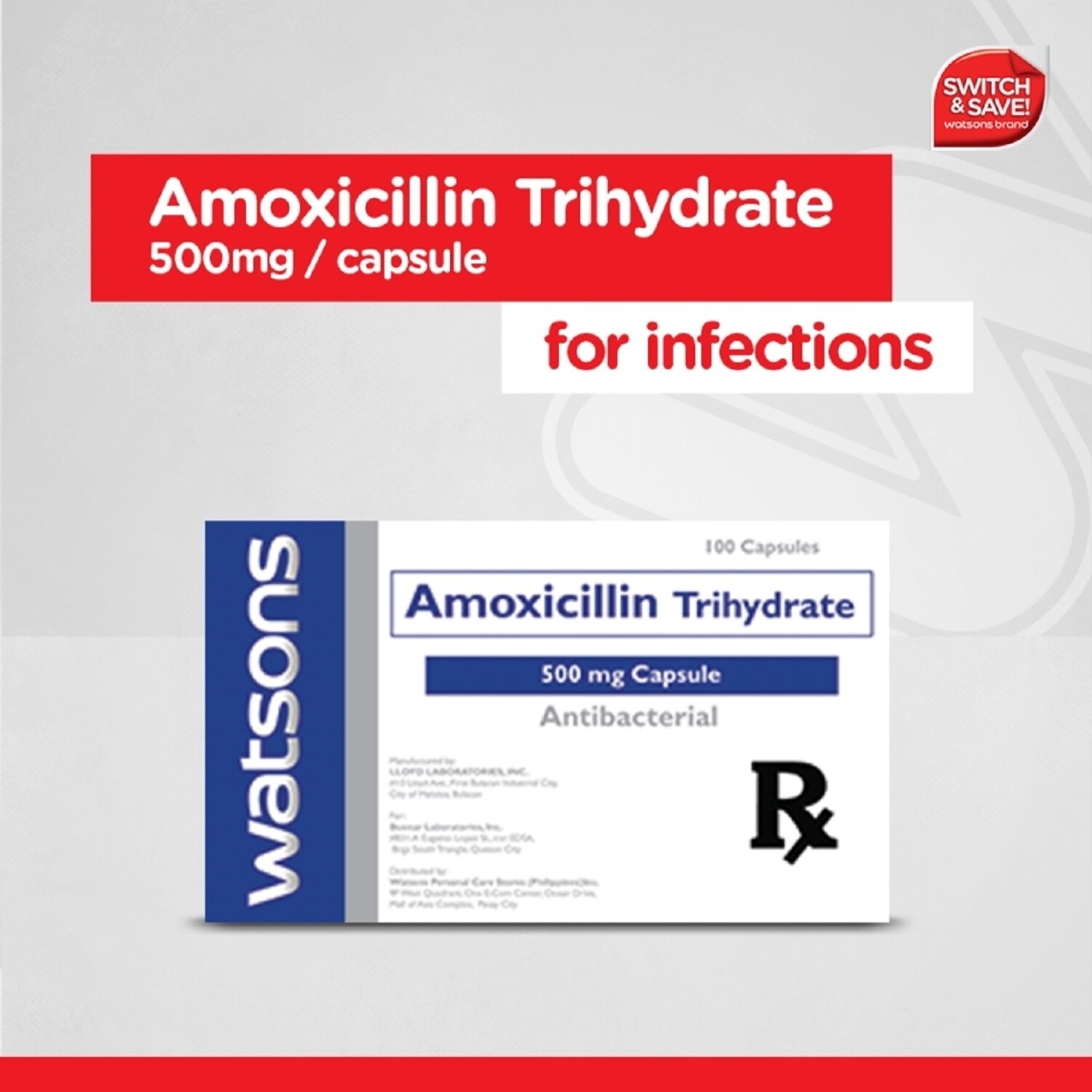 Amoxicillin 500mg 1 Capsule [PRESCRIPTION REQUIRED]