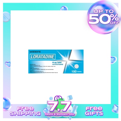 WATSONS GENERICS WATSONS GENERICS Loratadine 10mg/ Tablet Sold Per Piece [PRESCRIPTION REQUIRED]