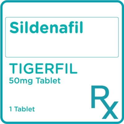 TIGERFIL Sildenafil 50mg 1 Tablet [PRESCRIPTION REQUIRED]