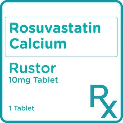 RUSTOR Rustor Rosuvastatin 10mg 1 Tablet [Prescription Required]