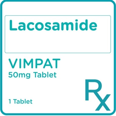 VIMPAT Lacosamide 50mg 1 Tablet [PRESCRIPTION REQUIRED]