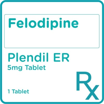 PLENDIL Plendil Felodipine 5mg 1 Tablet [Prescription Required]