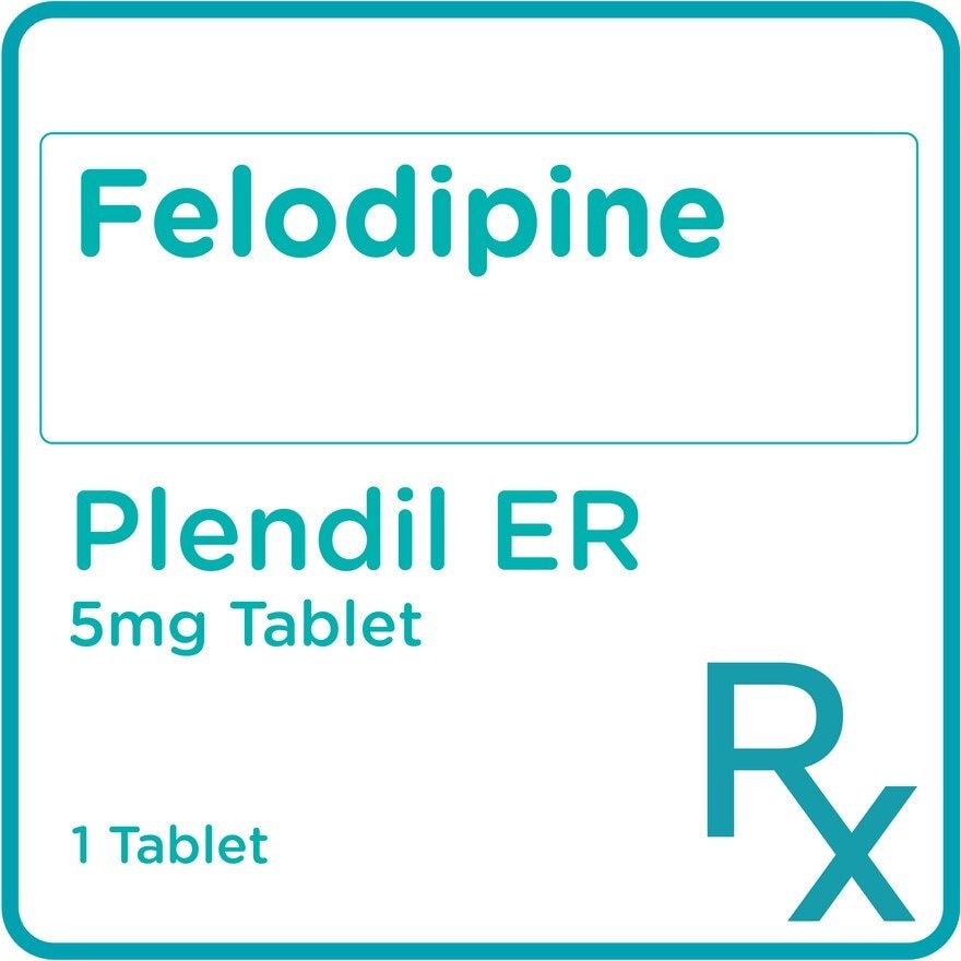 Plendil Felodipine 5mg 1 Tablet [Prescription Required]