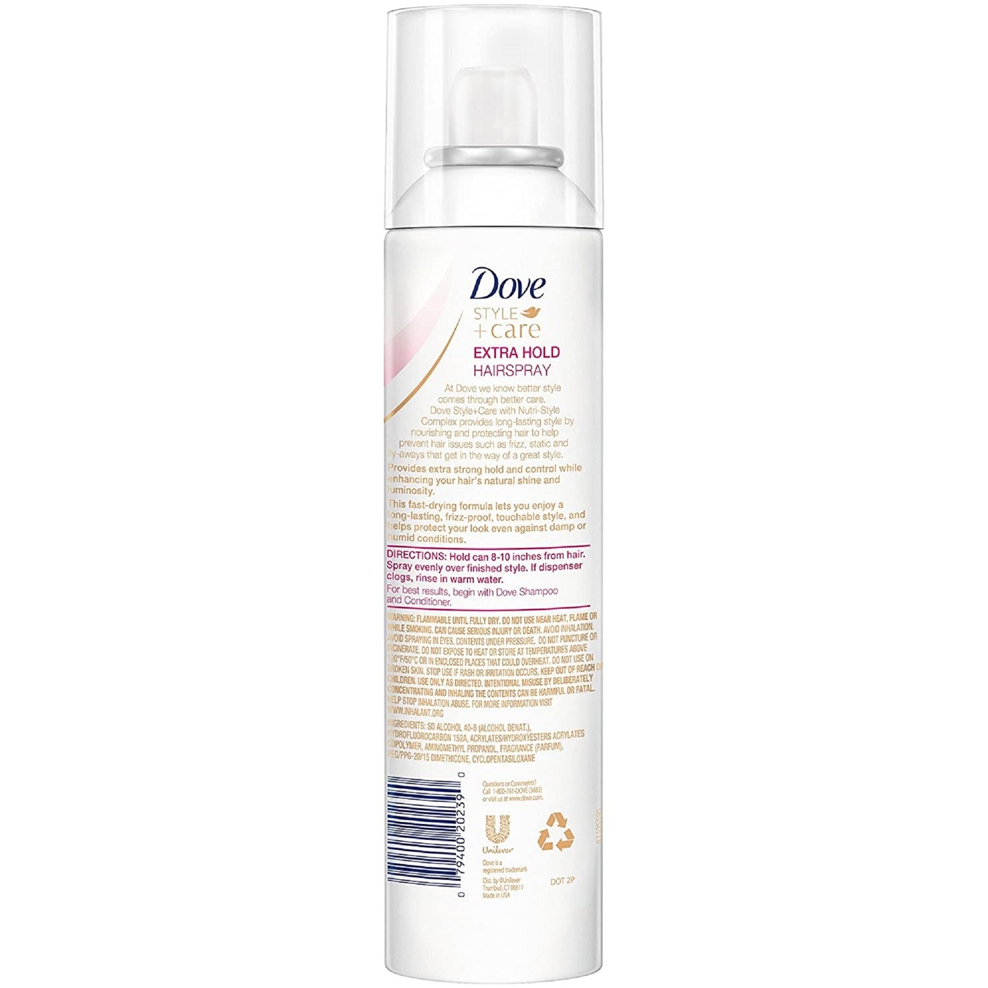 Dove Strengthening Shine Aero Hairspray Extrahold 7oz