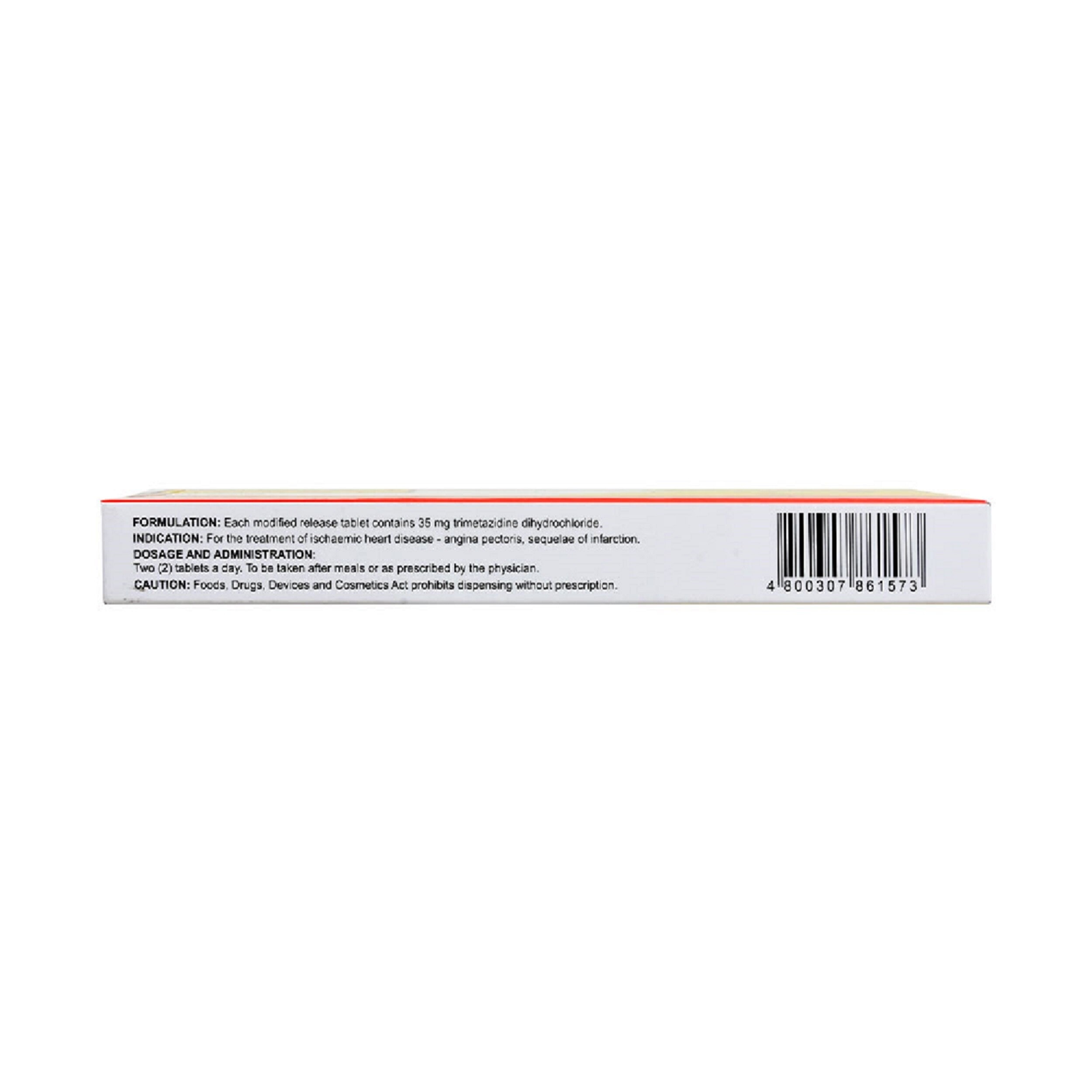 Trimetazidine 35 mg 1 Modified Release Tablet [PRESCRIPTION REQUIRED]