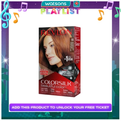 REVLON Colorsilk Hair Color Light Reddish Brown 55