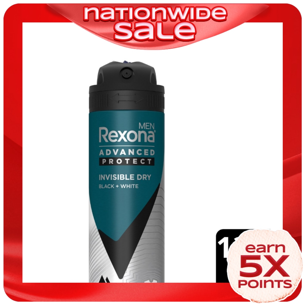 REXONA Men Deodorant Spray Invisible Dry 135ml