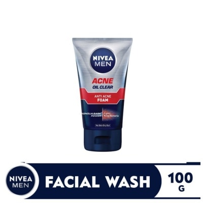 NIVEA MEN Facial Wash Acne Oil Clear Foam 100g