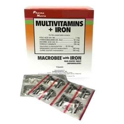 MACROBEE Multivitamins + Iron 1 Tablet