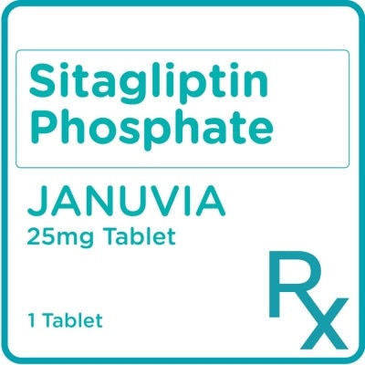 JANUVIA Januvia Sitagliptin 25mg 1 Tablet [Prescription Required]