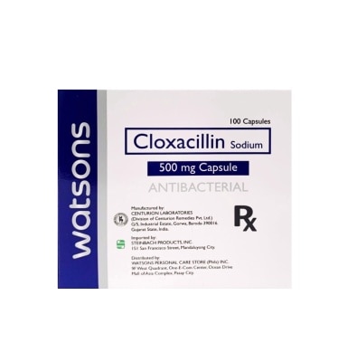 WATSONS GENERICS Cloxacillin Sodium 500mg 1 Capsule [PRESCRIPTION REQUIRED]