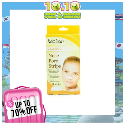 BODY TREATS Classic Nose Pore Strips 12strips