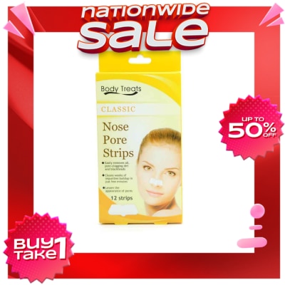 BODY TREATS Classic Nose Pore Strips 12strips
