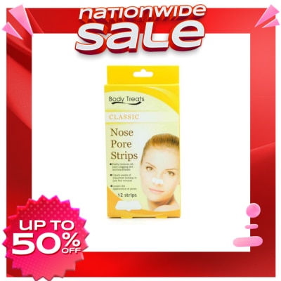 BODY TREATS Classic Nose Pore Strips 12strips