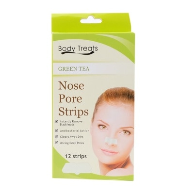 BODY TREATS Nose Pore Strips Greentea 12s