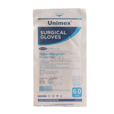 UNIMEX Surgical Gloves Size 6 - 1 Pair