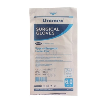 UNIMEX Surgical Gloves Size 6 - 1 Pair