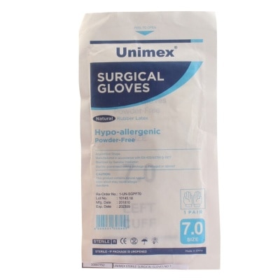 UNIMEX Surgical Gloves Size 7 - 1 Pair