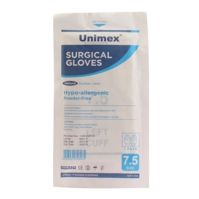 UNIMEX Surgical Gloves Size 7.5 - 1 Pair