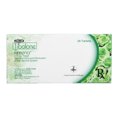 AMENA Tibolone 25mg 1 Pack [Prescription Required]