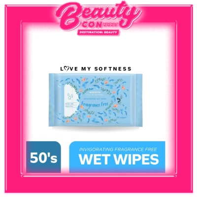 WATSONS Invigorating Wet Wipes Unscented 50 Sheets