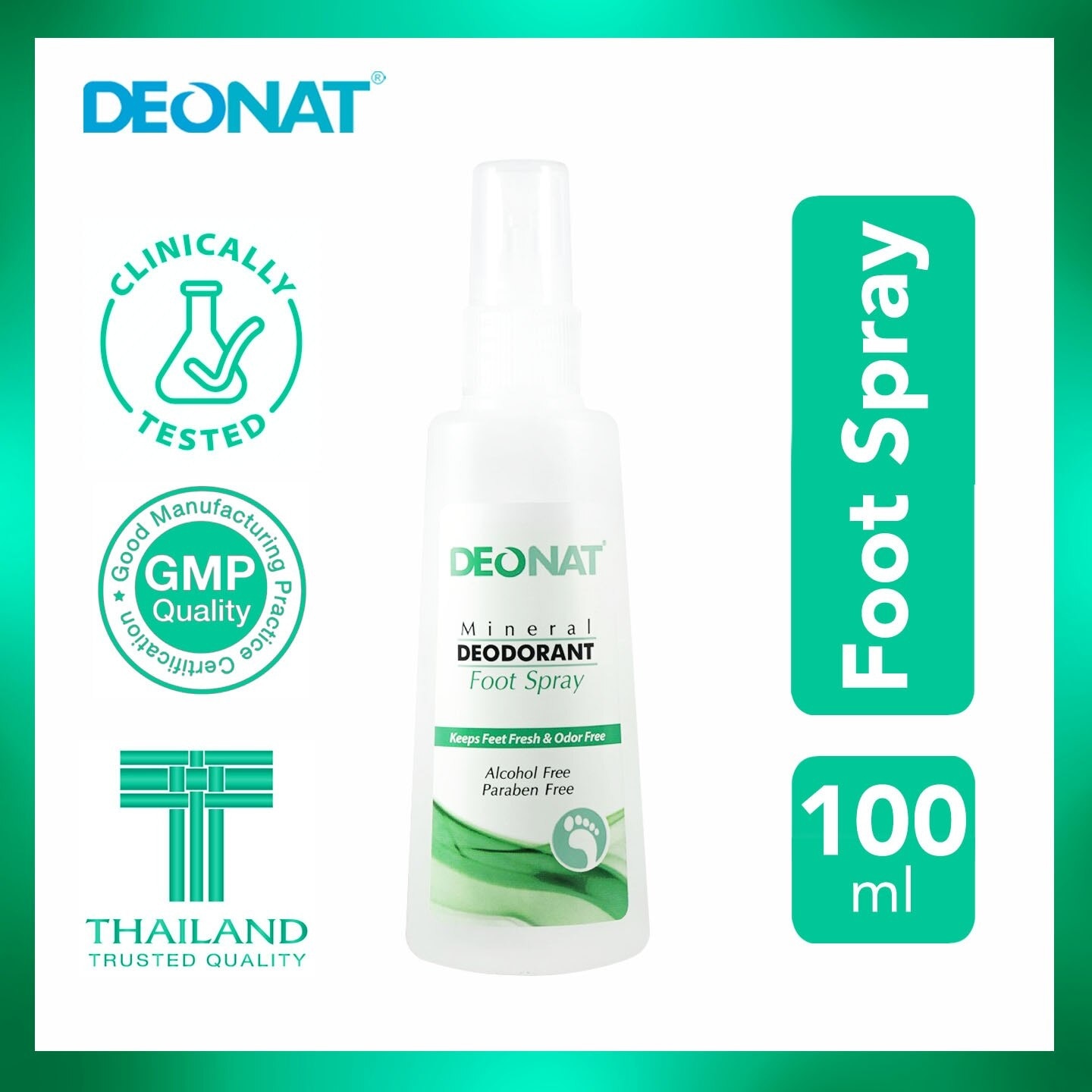 Mineral Deodorant Foot Spray 100ml