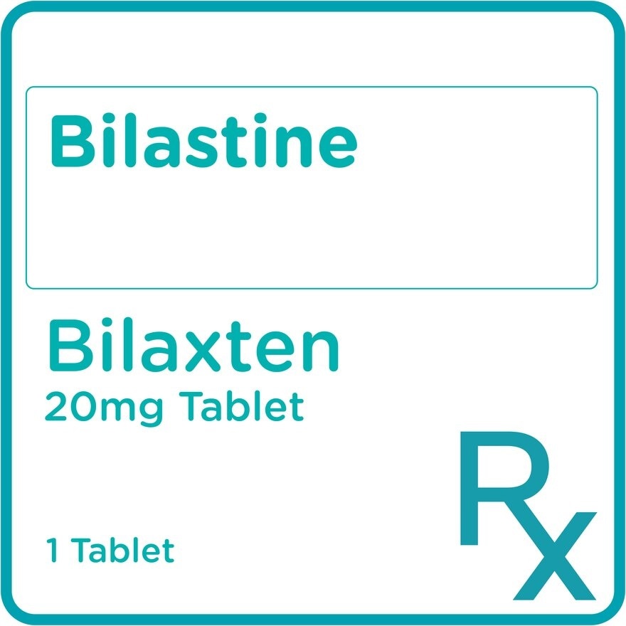 Bilastine 20 mg Tablet 1 Tablet [PRESCRIPTION REQUIRED]