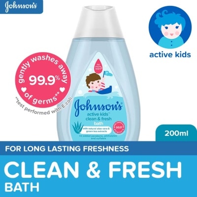 JOHNSONS BABY Johnson's Active Kids Clean & Fresh Baby Shampoo 200ml - Shampoo for Kids, For Kids Bath