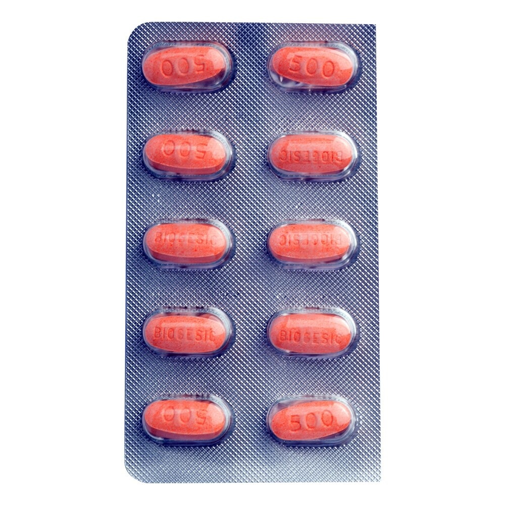 Biogesic Paracetamol 500mg 10 Tablets