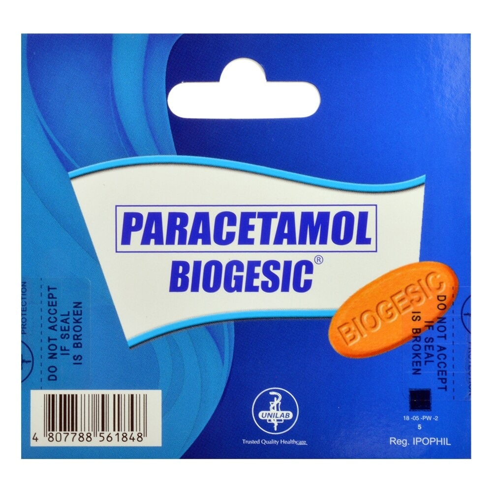 Biogesic Paracetamol 500mg 10 Tablets