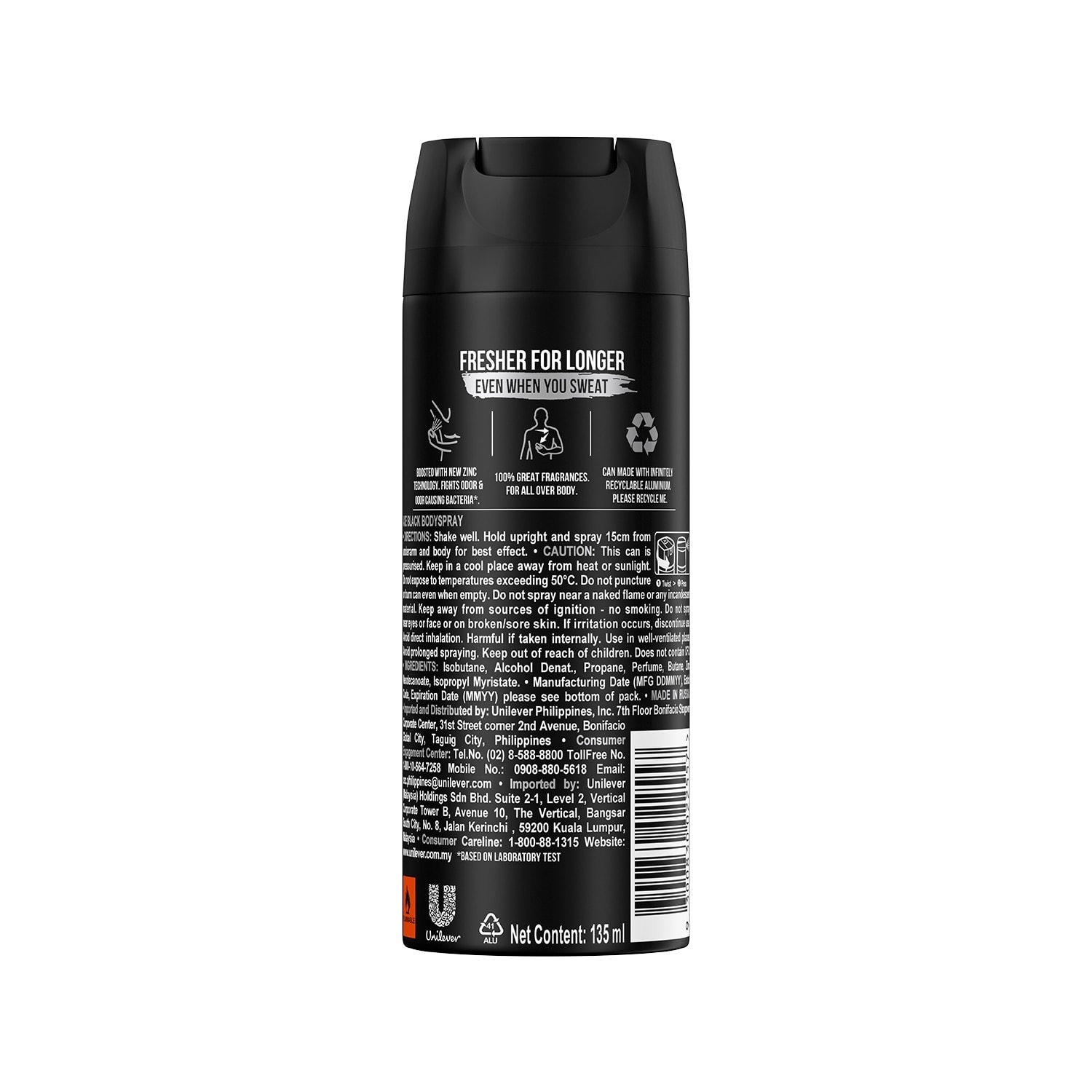 Axe Body Spray Black 135ML