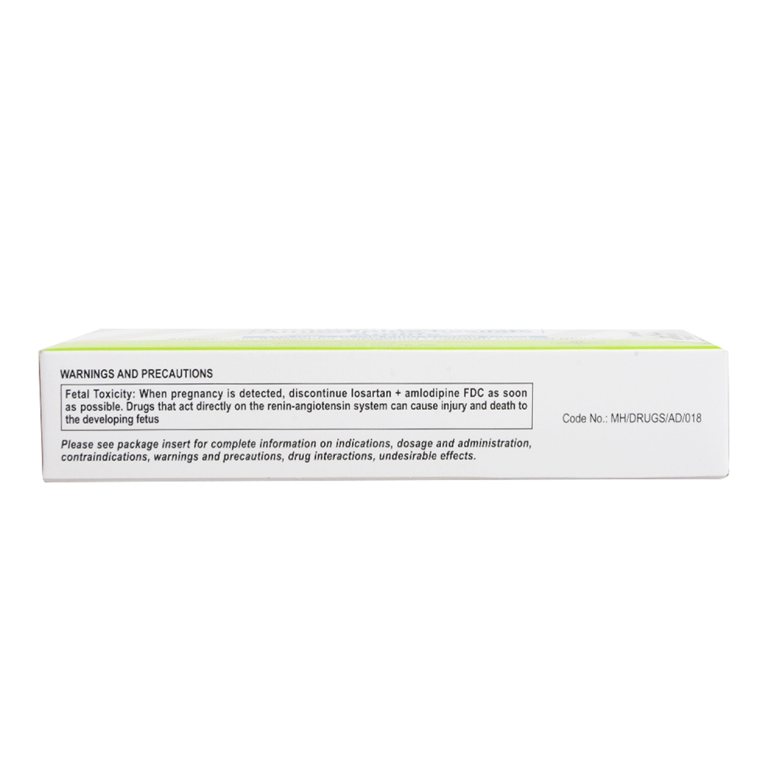 Losartan Potassium + Amlodipine Besilate 100mg/10mg 1 Filmcoated Tablet [PRESCRIPTION REQUIRED]