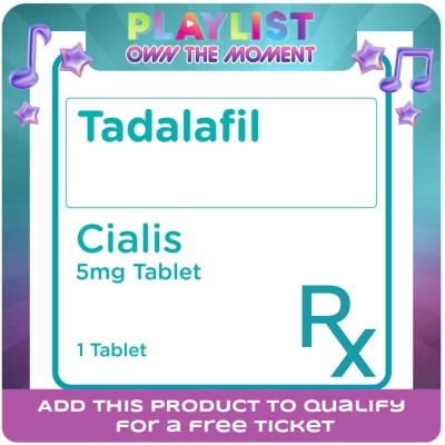 CIALIS - Tadalafil 5 mg 1 Film-Coated Tablet [PRESCRIPTION REQUIRED]