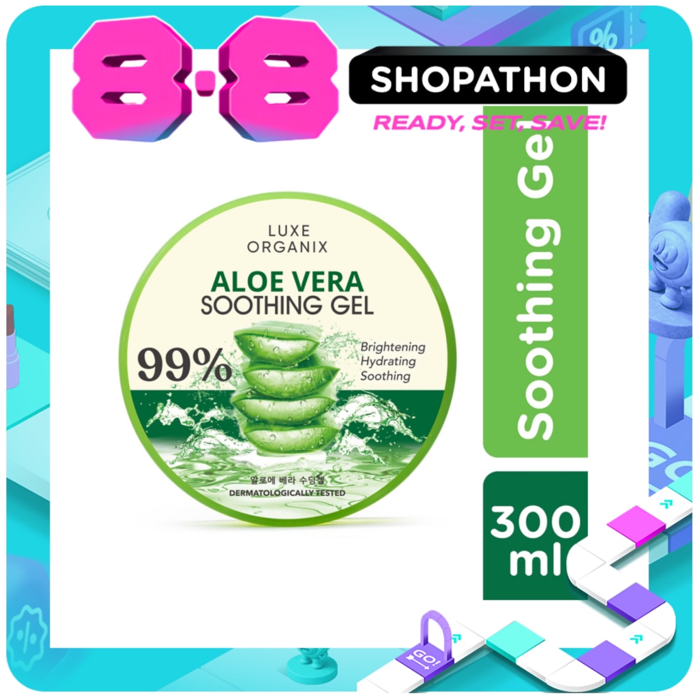 Luxe Organix Aloe Vera Soothing Gel 99% 300ml image