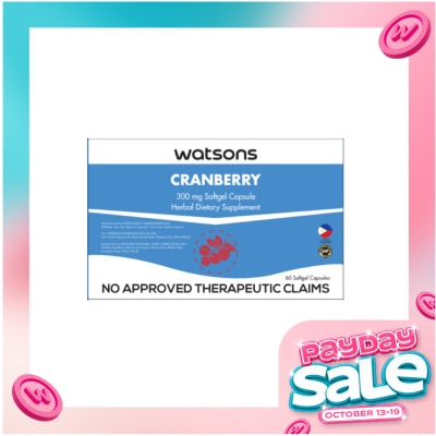 WATSONS GENERICS WATSONS Cranberry 300mg Sold Per Piece image
