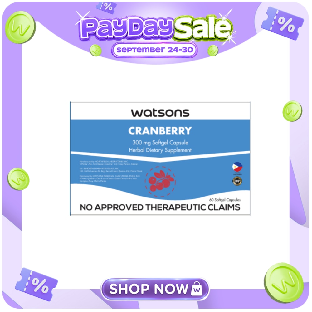 WATSONS Cranberry 300mg Sold Per Piece image