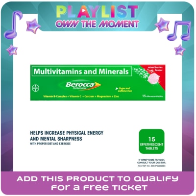 BEROCCA - Berocca Effervescent Tablet Mixed Berries Flavor 15s