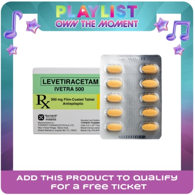 IVETRA - Levetiracetam 500mg 1 Tablet [PRESCRIPTION REQUIRED]