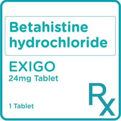 EXIGO Betahistine Hydrochloride 24mg 1 Tablet [PRESCRIPTION REQUIRED]