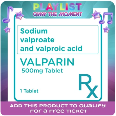 VALPARIN - Sodium valproate 333mg + Valproic acid 145mg 1 Extended Release Tablet [PRESCRIPTION REQUIRED]
