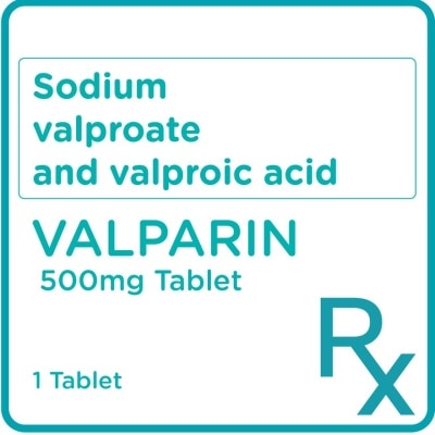 VALPARIN Sodium valproate 333mg + Valproic acid 145mg 1 Extended Release Tablet [PRESCRIPTION REQUIRED]