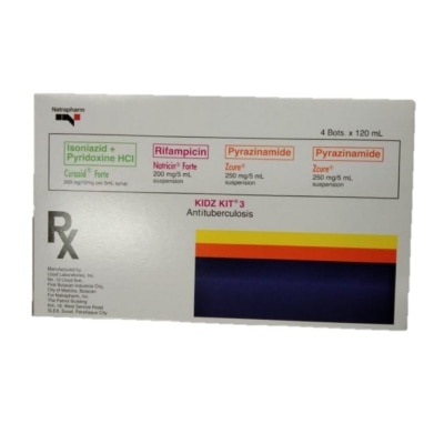 KIDZ KIT Pyrazinamide Rifampicin Isoniazid Pyridoxine Susp 120Ml [Prescription Required]