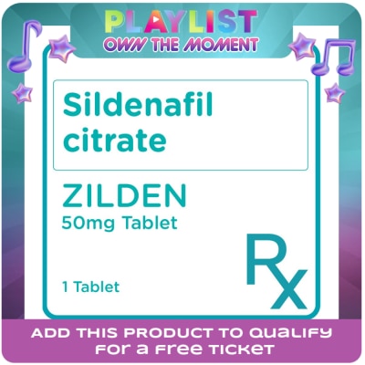 ZILDEN - Sildenafil citrate 50mg 1 Film-coated Tablet [PRESCRIPTION REQUIRED]