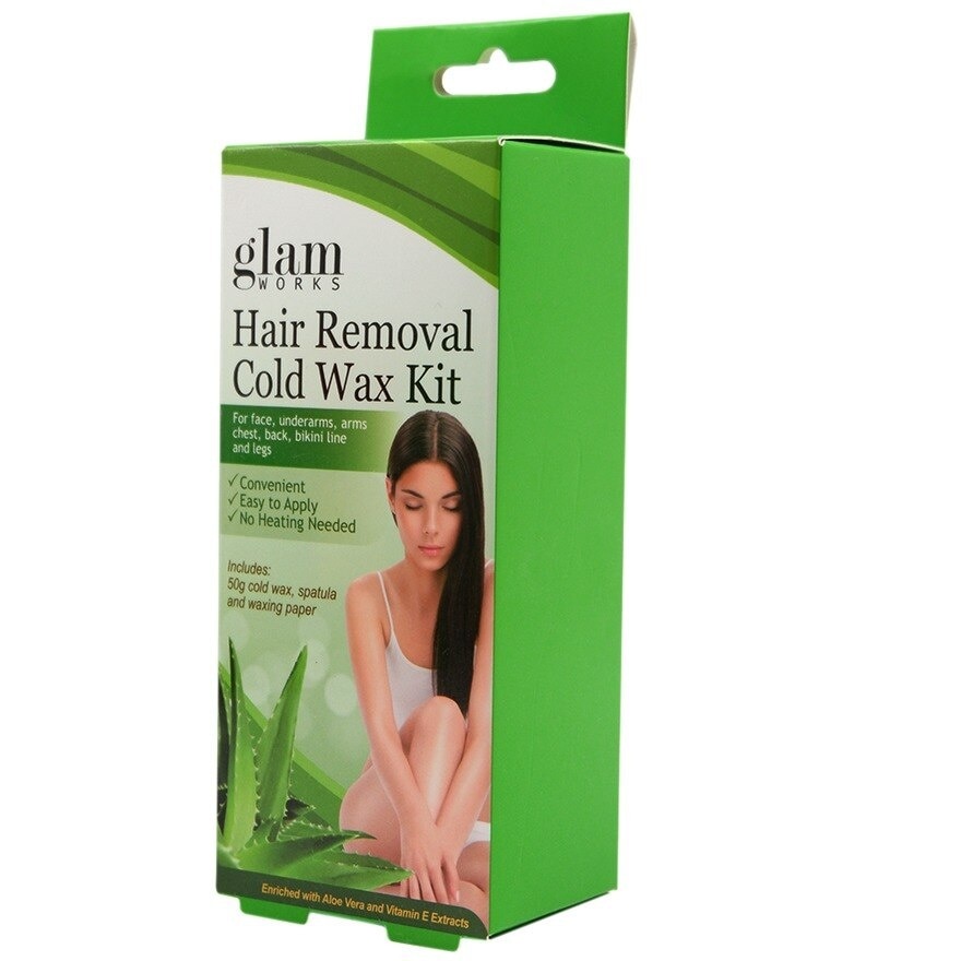 Hair Removal Cold Wax Kit Aloe and Vit. E 50g