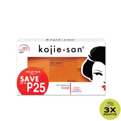 KOJIE SAN Skin Lightening Classic Soap 65Gx3 (Value Pack)