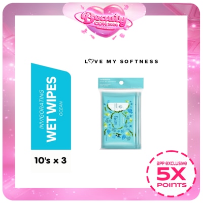WATSONS - Invigorating Wet Wipes Ocean Scented 3x10 Sheets